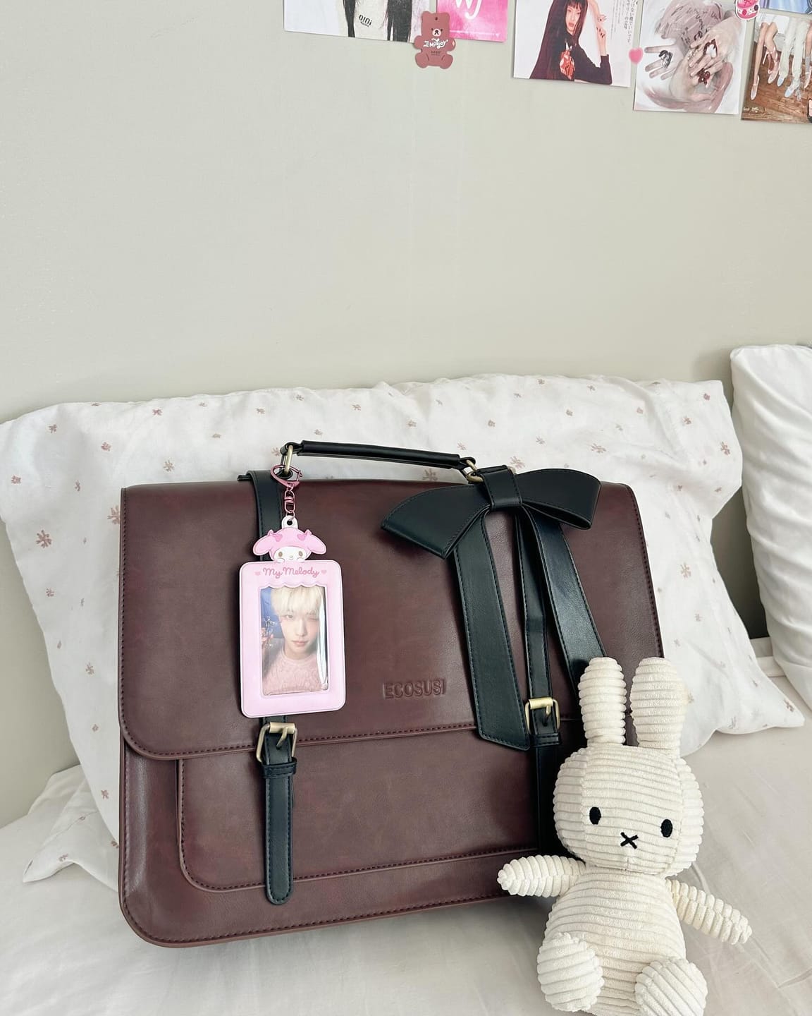 Customer photo review of Cocoa Truffle Ecosusi Classic Bow Briefcase