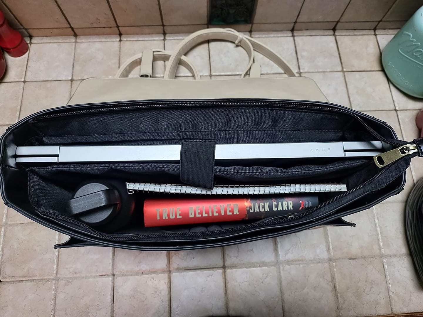 Customer photo review of Sombre Vintage Briefcase