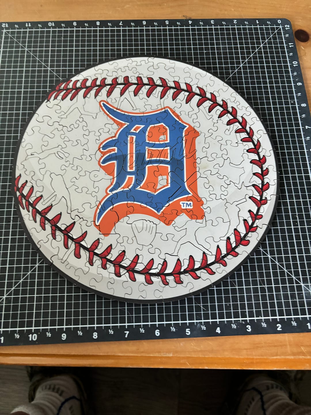 Customer photo review of Detroit Tigers™ - Wooden Puzzle