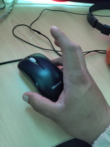 Customer photo review of Mouse Microsoft Optico P58-00061