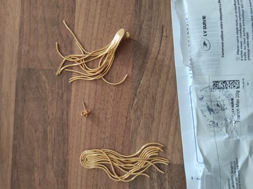 Customer photo review of Boucles d’oreilles CHARLIE
