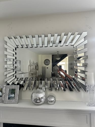 Customer photo review of Starburst Rectangle Mirror