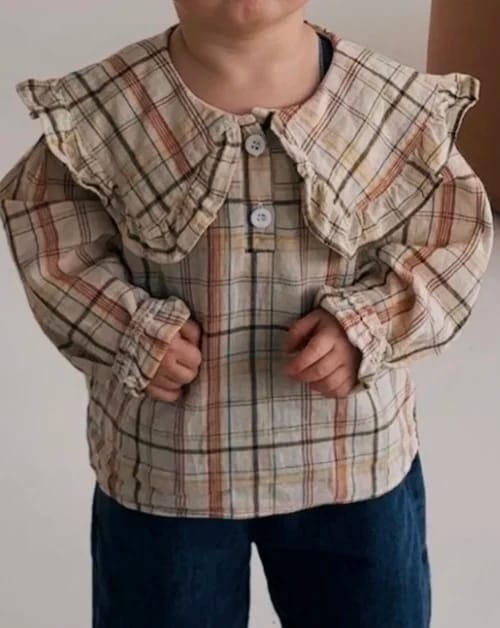 Customer photo review of Loose Peter Pan Collar Top
