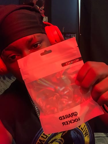 Customer photo review of Opal Cross Link Necklace