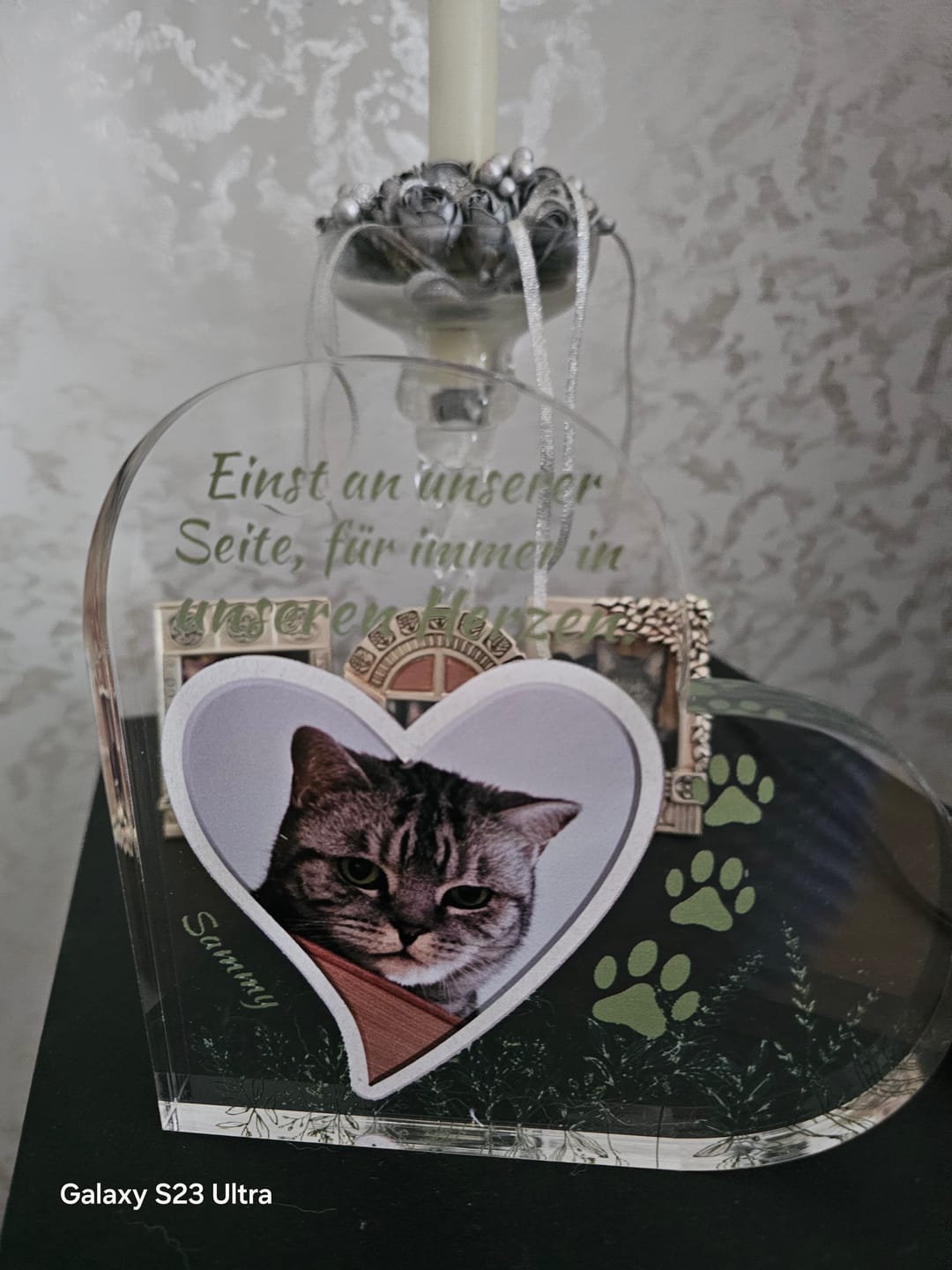 Customer photo review of Einst an meiner Seite - Individuelles Glasherz