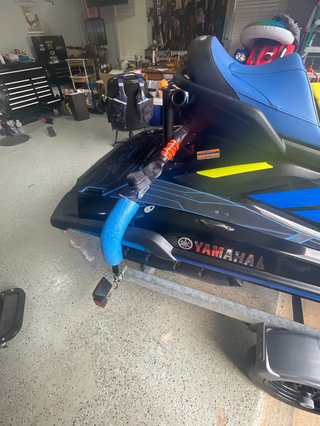 Customer photo review of TorkStrap HD750 | 14'x1.5'' Spring Loaded Tie Down Straps - Adapts to Load Shifts - Heavy Duty 2250lbs Max Load - Just Pull Alternative to Ratchet Straps w/Hooks - Secure Motorcycles, Kayaks