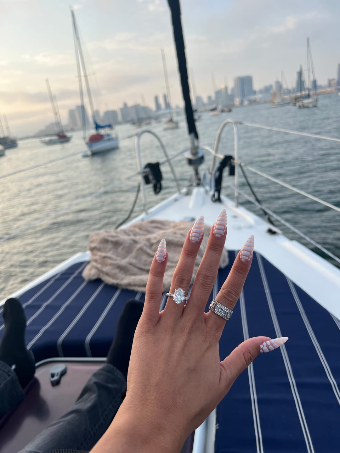Customer photo review of Custom Engagement Ring