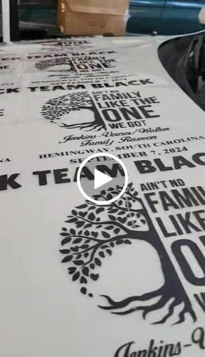 Customer video review of Custom DTF Gang Sheet