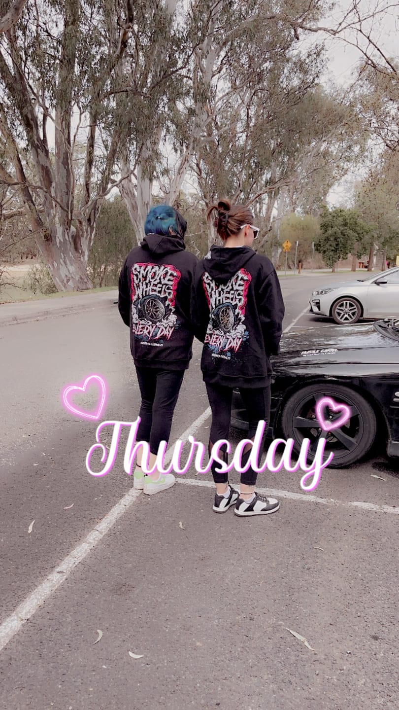Customer photo review of Smoke Wheels Womens Hoodie
