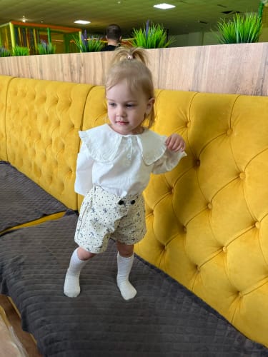 Customer photo review of Loose Peter Pan Collar Top