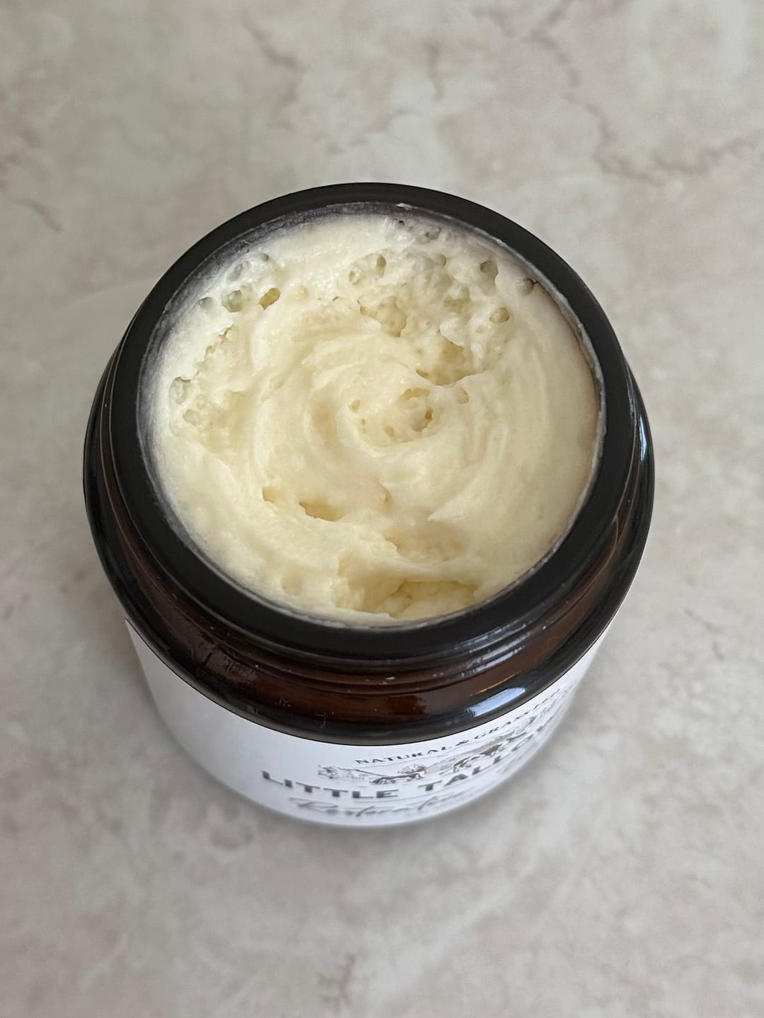 Customer photo review of Restorative Whipped Tallow Balm - 4oz Glass Jar