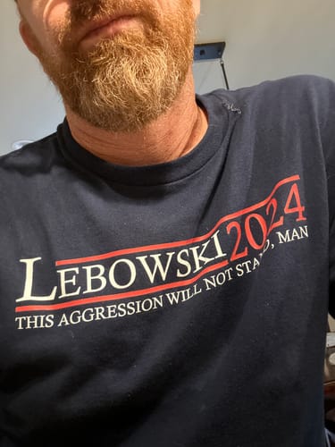 Customer photo review of Lebowski 2024 Cotton Tee