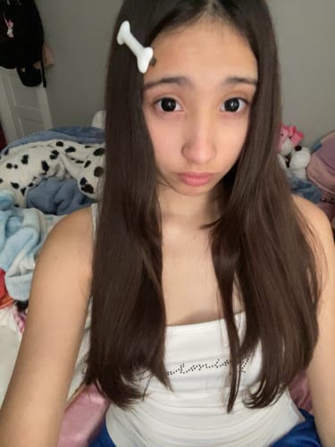 Customer photo review of Linn's Dollie Darknight Black Contact Lenses(12 months of use)