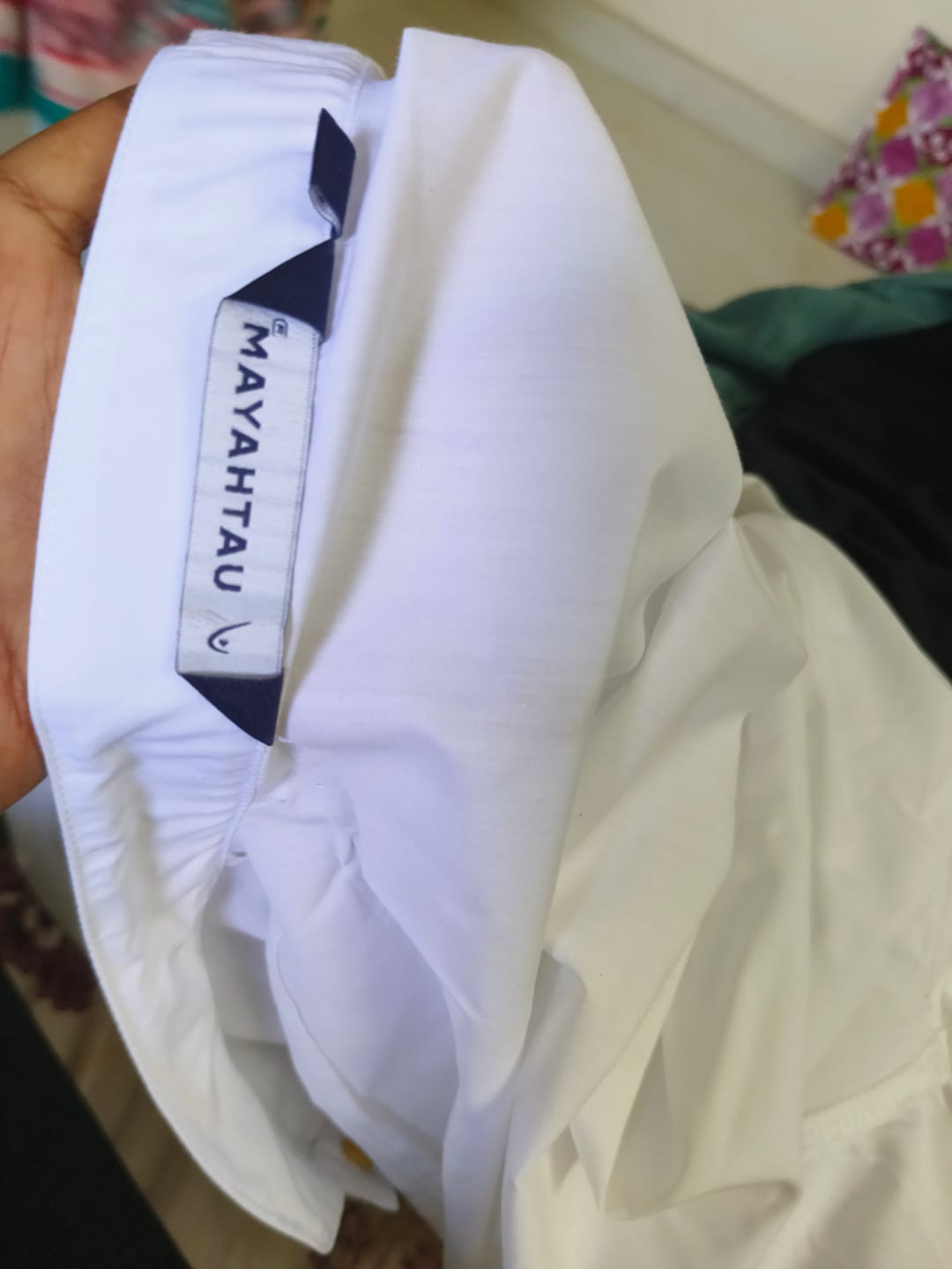 Customer photo review of Classic - White Cotton Knee Length Kurta and Pyjama Combo For Men | Uathayam