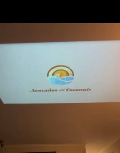 Customer photo review of MovieHub™ Ultra HD Projector + FREE Projector Screen