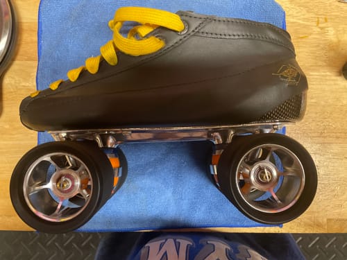 Customer photo review of Racer Carbon Speed Skate Boots
