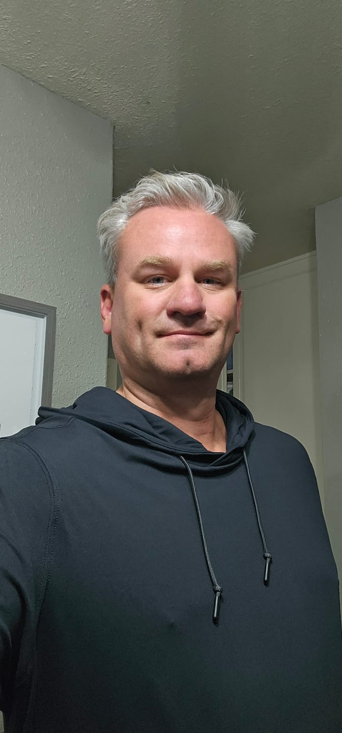 Customer photo review of Galaxy Black – Performance Hoodie