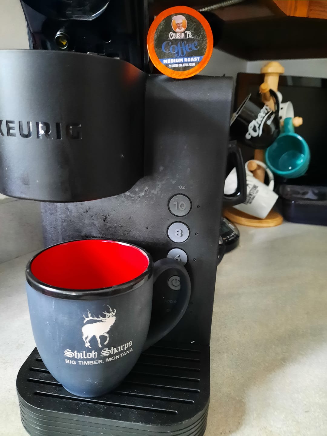 Customer photo review of Cousin T's Signature Blend Medium Roast Coffee