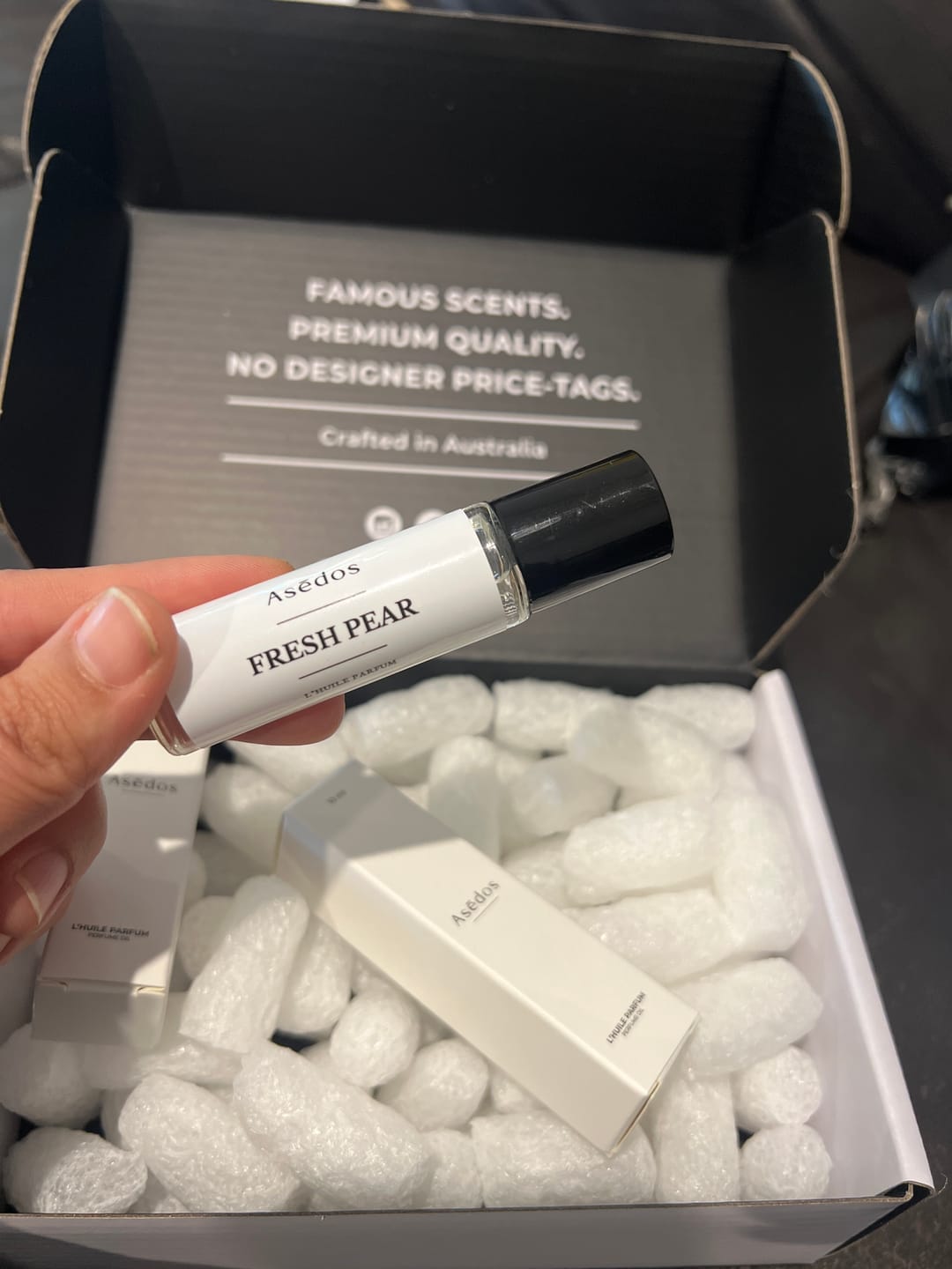 Customer photo review of FRESH PEAR PERFUME OIL