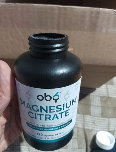 Customer photo review of Citrato de Magnesio | Alta Absorción y Pureza | OBY Magnesium Citrate 120 capsulas 630 mg
