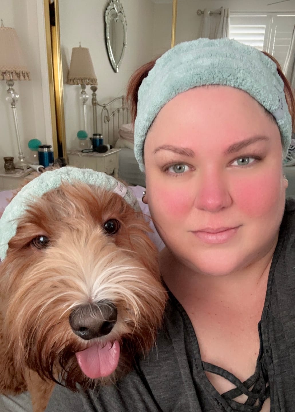 Customer photo review of Spa Headband 3 Pack
