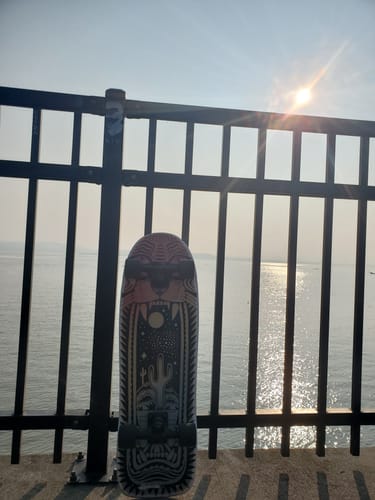 Customer photo review of Landyachtz Ditch Life Sand Cat Complete Longboard - 2024