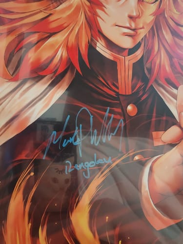 Customer photo review of Fiery Optimism [Autographed] [w/ PSA Authentication]