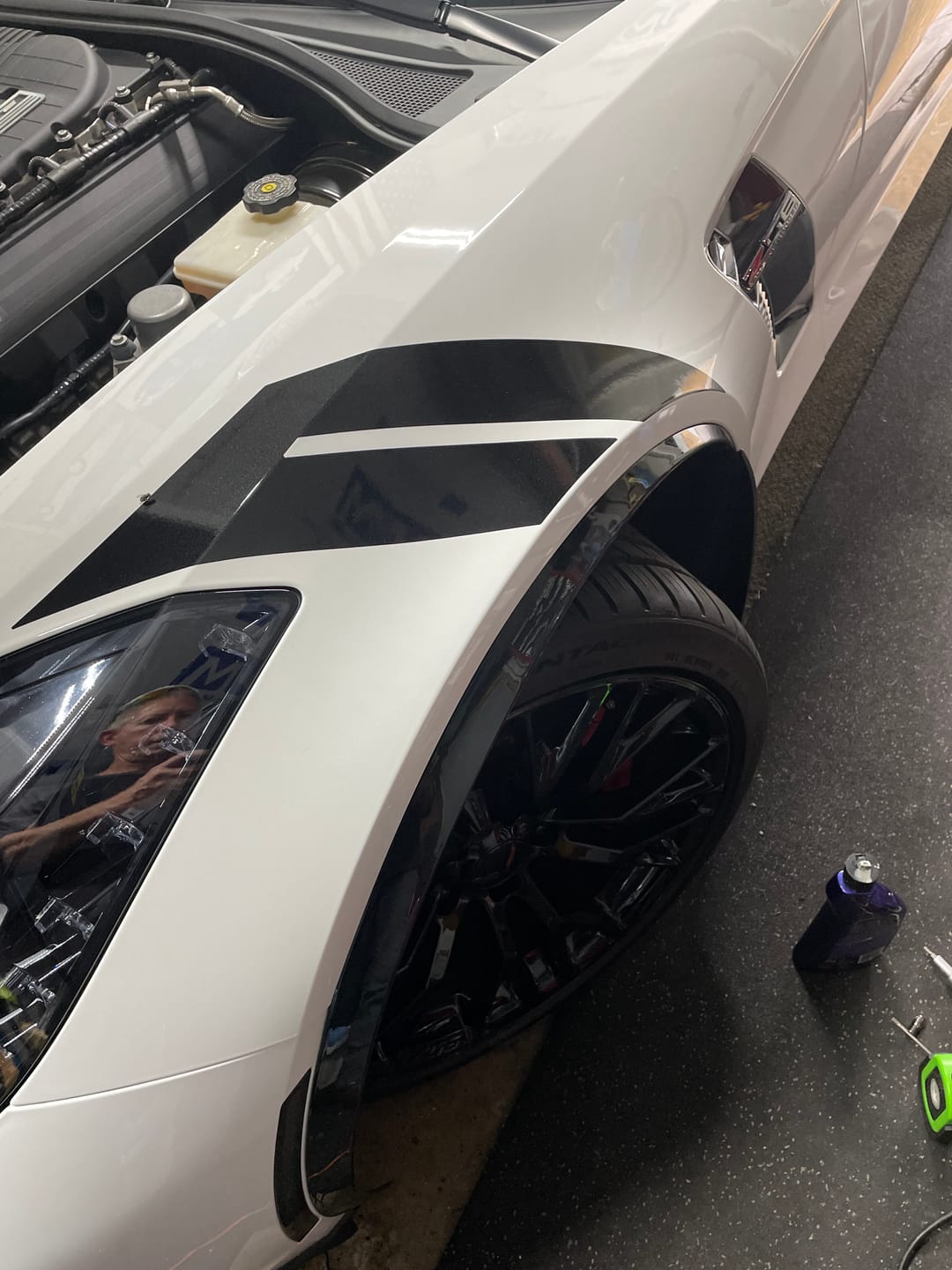 Customer photo review of Chevrolet Corvette C7 Front Fender Flares Wheel Trim