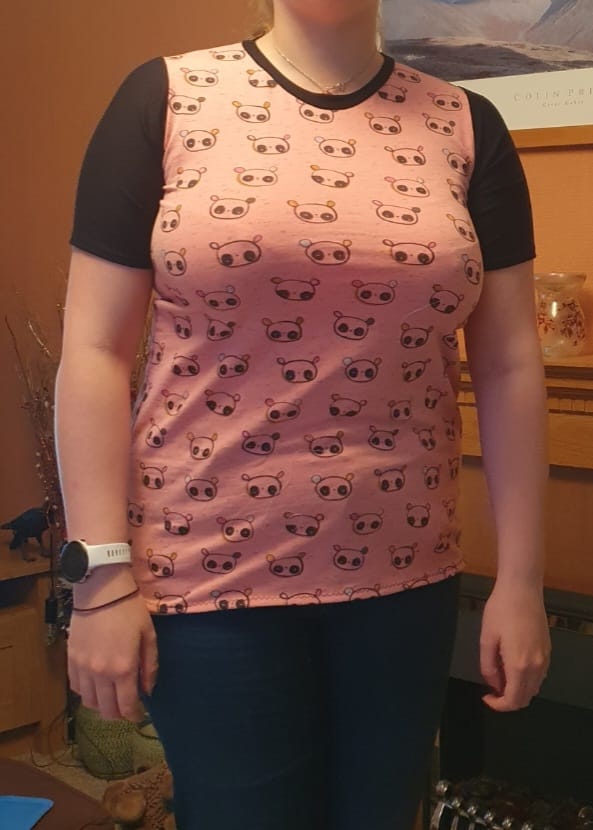 Customer photo review of Printed Cotton Jersey Remnants