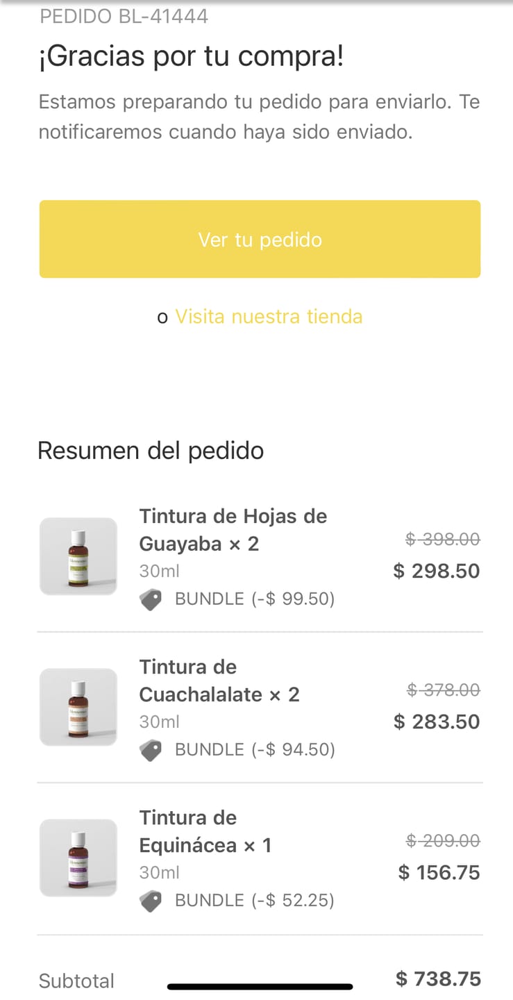 Customer photo review of Tintura de Equinácea