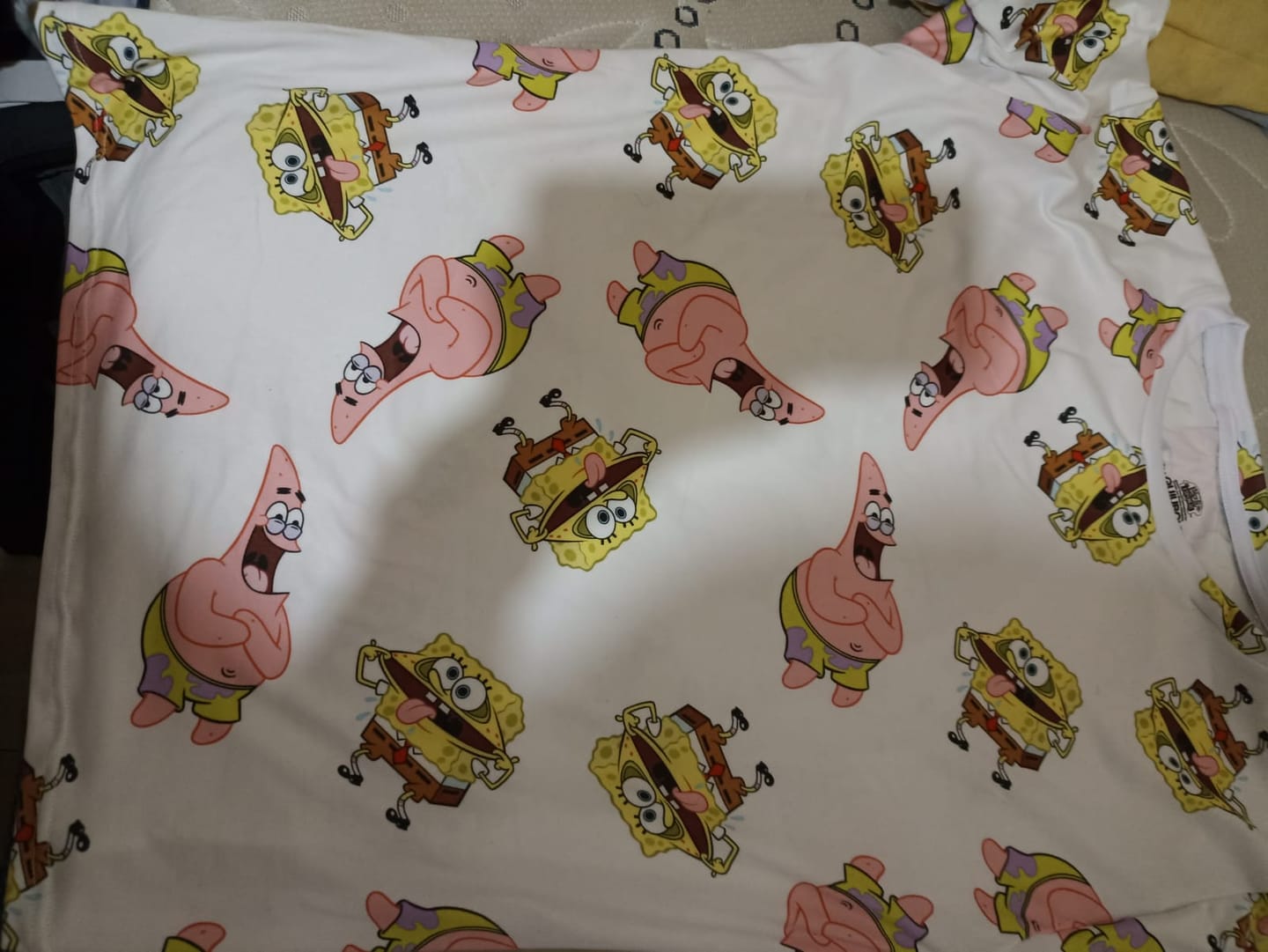 Customer photo review of Playera Pijama Patricio y Bob Esponja Piñas