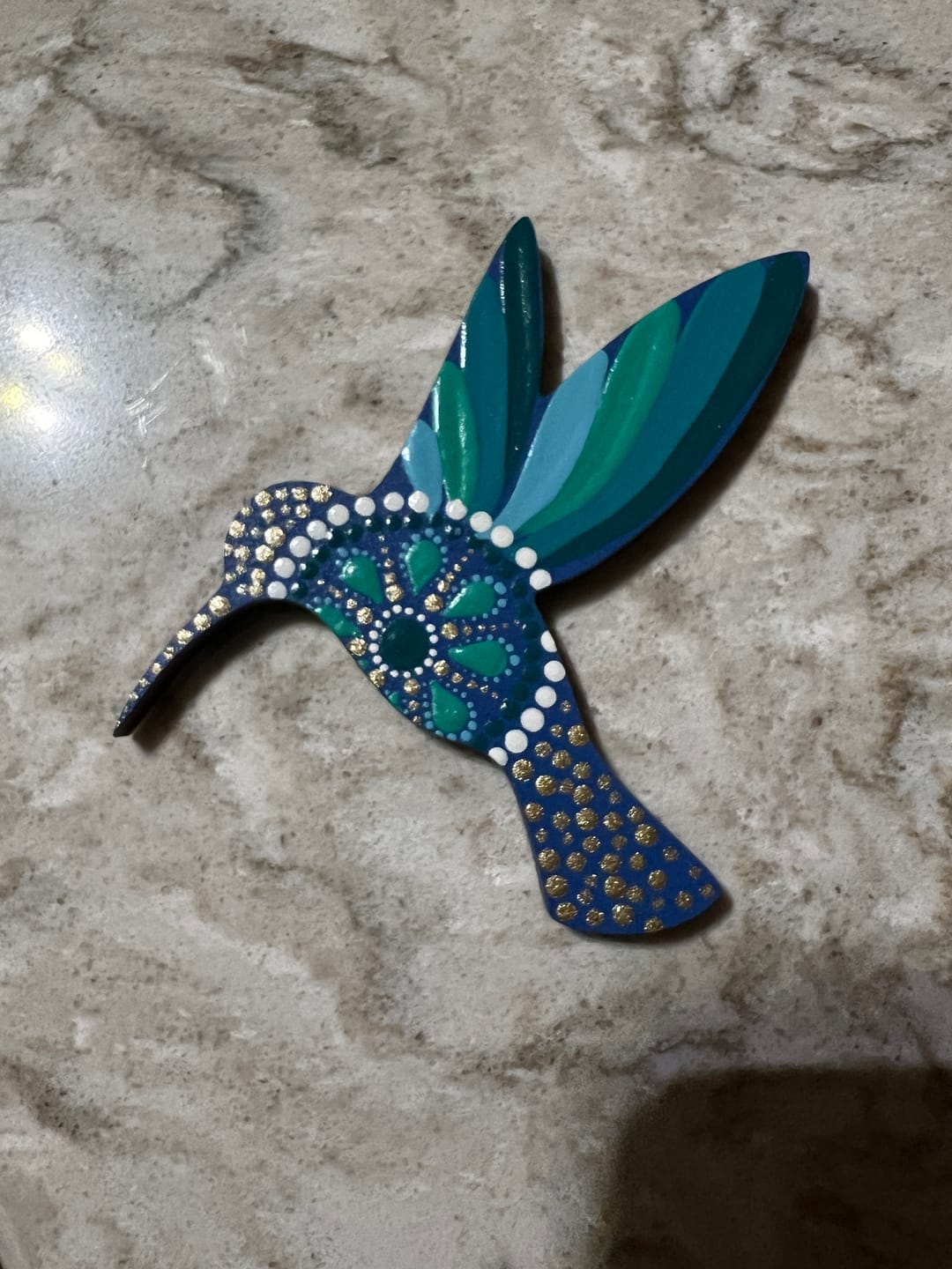 Customer photo review of Unfinished Wood Hummingbird Shape - Bird Animal - Craft - up to 24" DIY