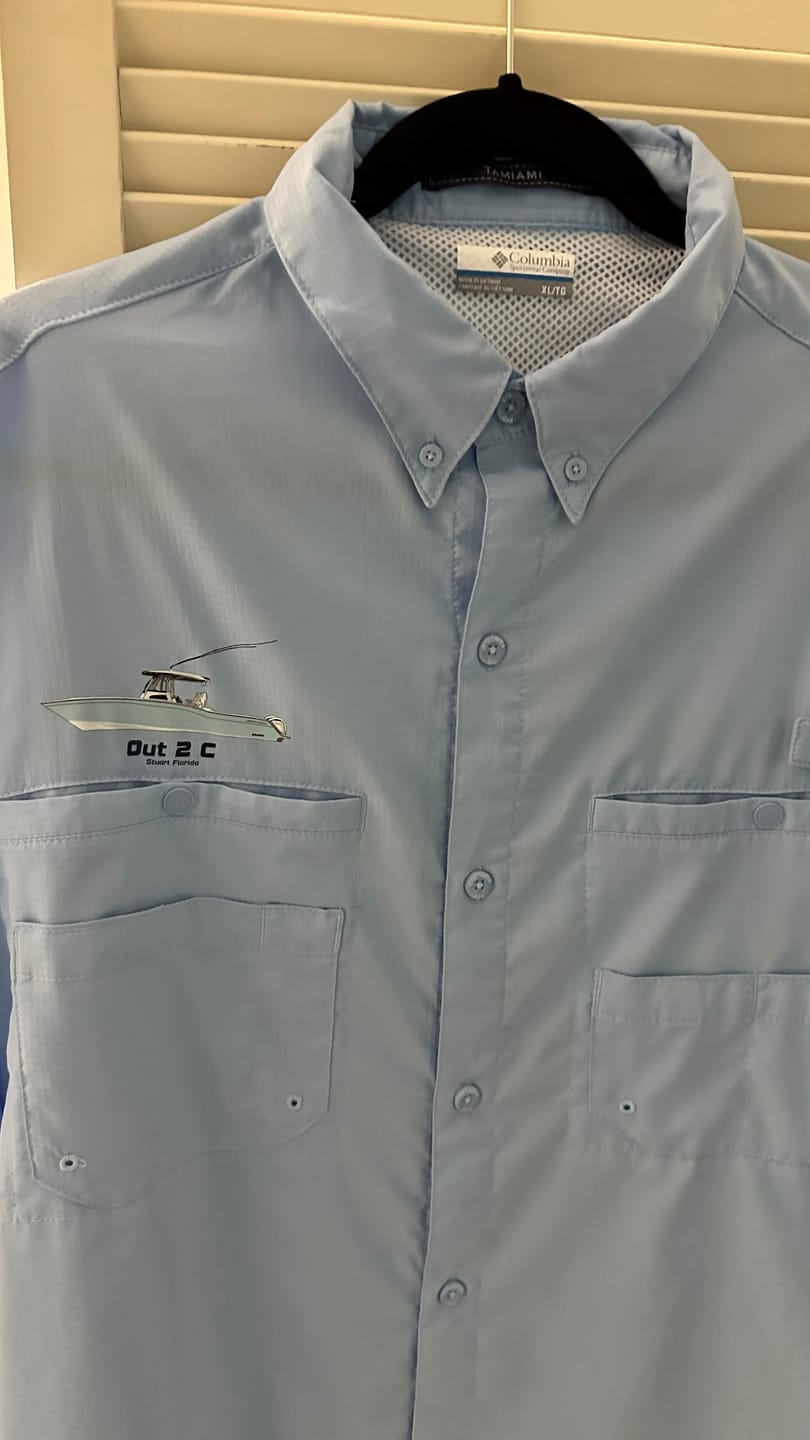 Customer photo review of Custom Columbia PFG Tamiami II Fishing Shirts
