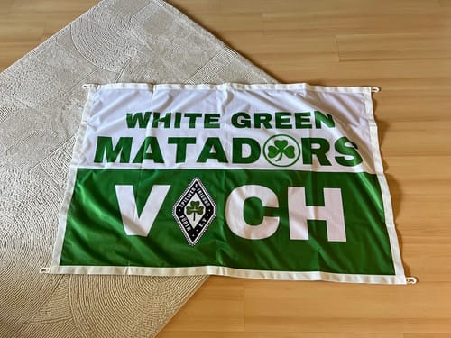 Customer photo review of Stoffbanner inkl. Druck