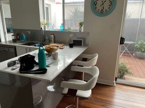 Customer photo review of Larsen Kitchen Bar Stool White