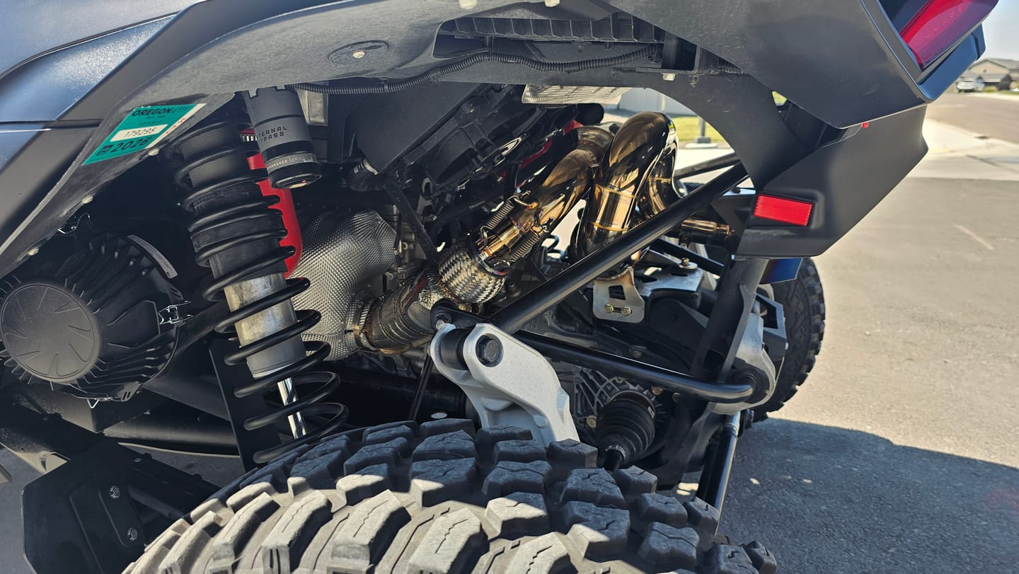 Customer photo review of RPM SxS Can-Am Maverick R 3" Sport Muffler - Slip On Sport Exhaust