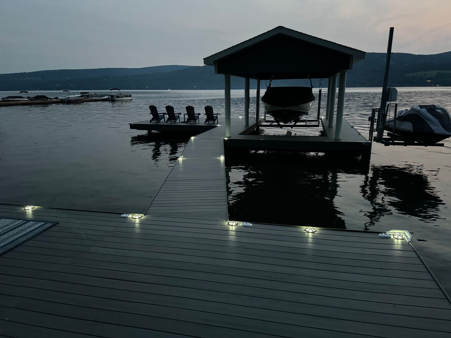 Customer photo review of TSUN Grey Shell White Solar Deck Lights