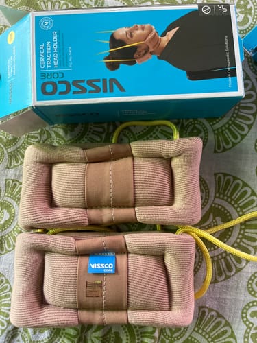 Customer photo review of Cervical Collar without Chin Support | Provides Support to Neck & Relieves Pain (Beige)
