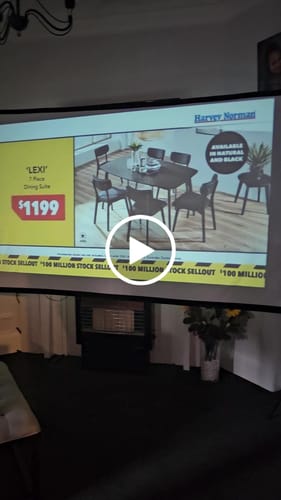 Customer video review of MovieHub™ Ultra HD Projector + FREE Projector Screen