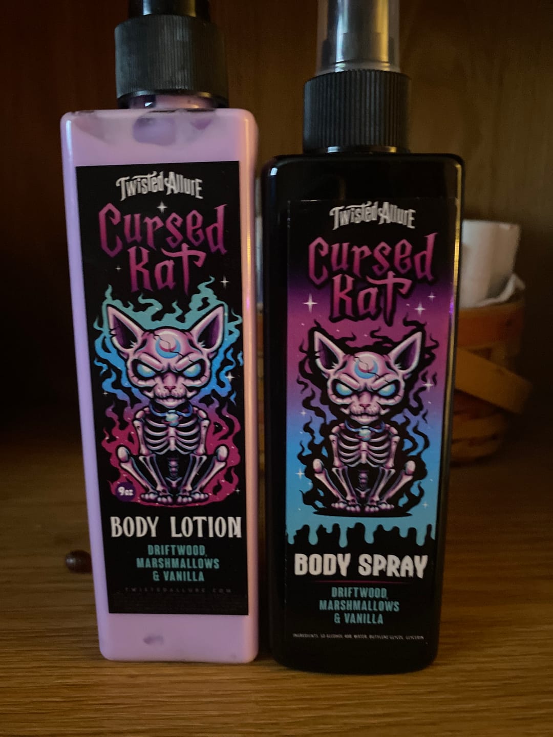 Customer photo review of Cursed Kat Body Lotion