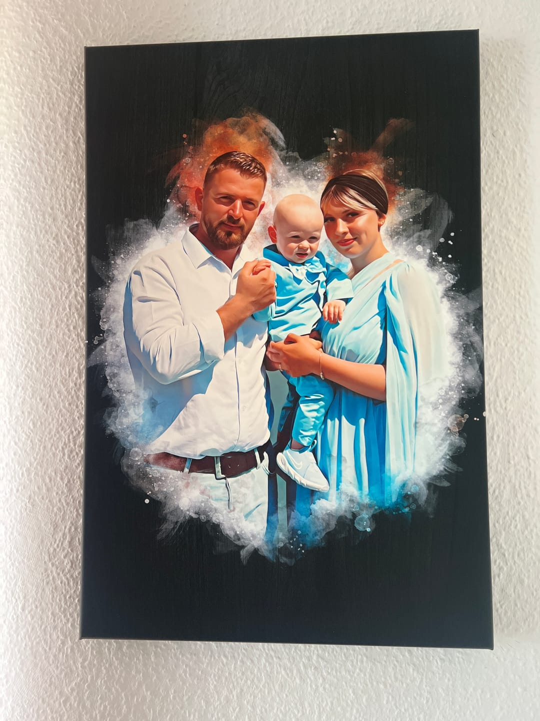 Customer photo review of Familien-Poster im Aquarell-Stil | personalisierbar