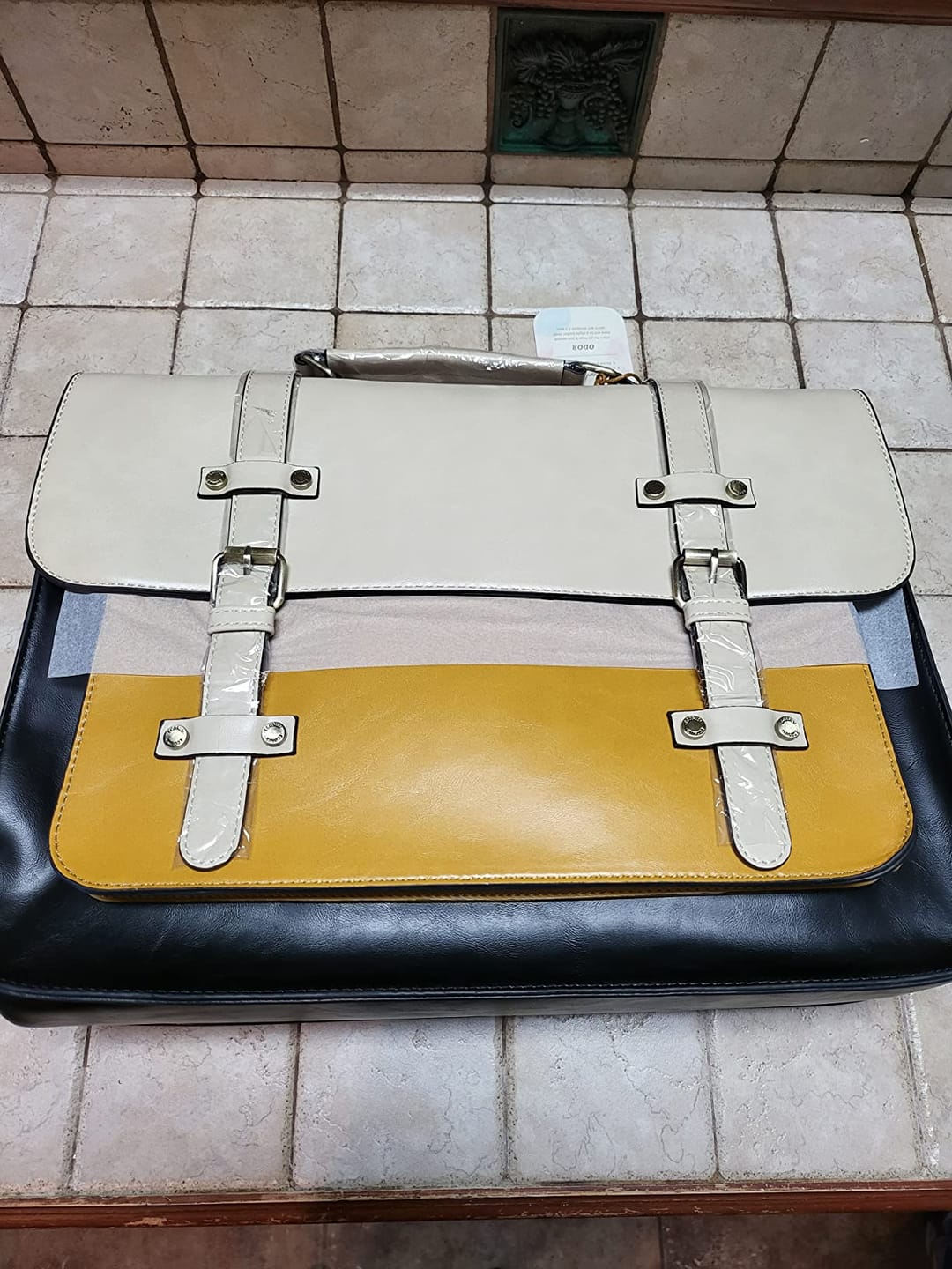 Customer photo review of Sombre Vintage Briefcase