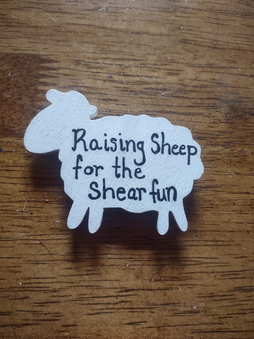 Customer photo review of Unfinished Wood Cute Sheep Shape - Craft - up to 36"