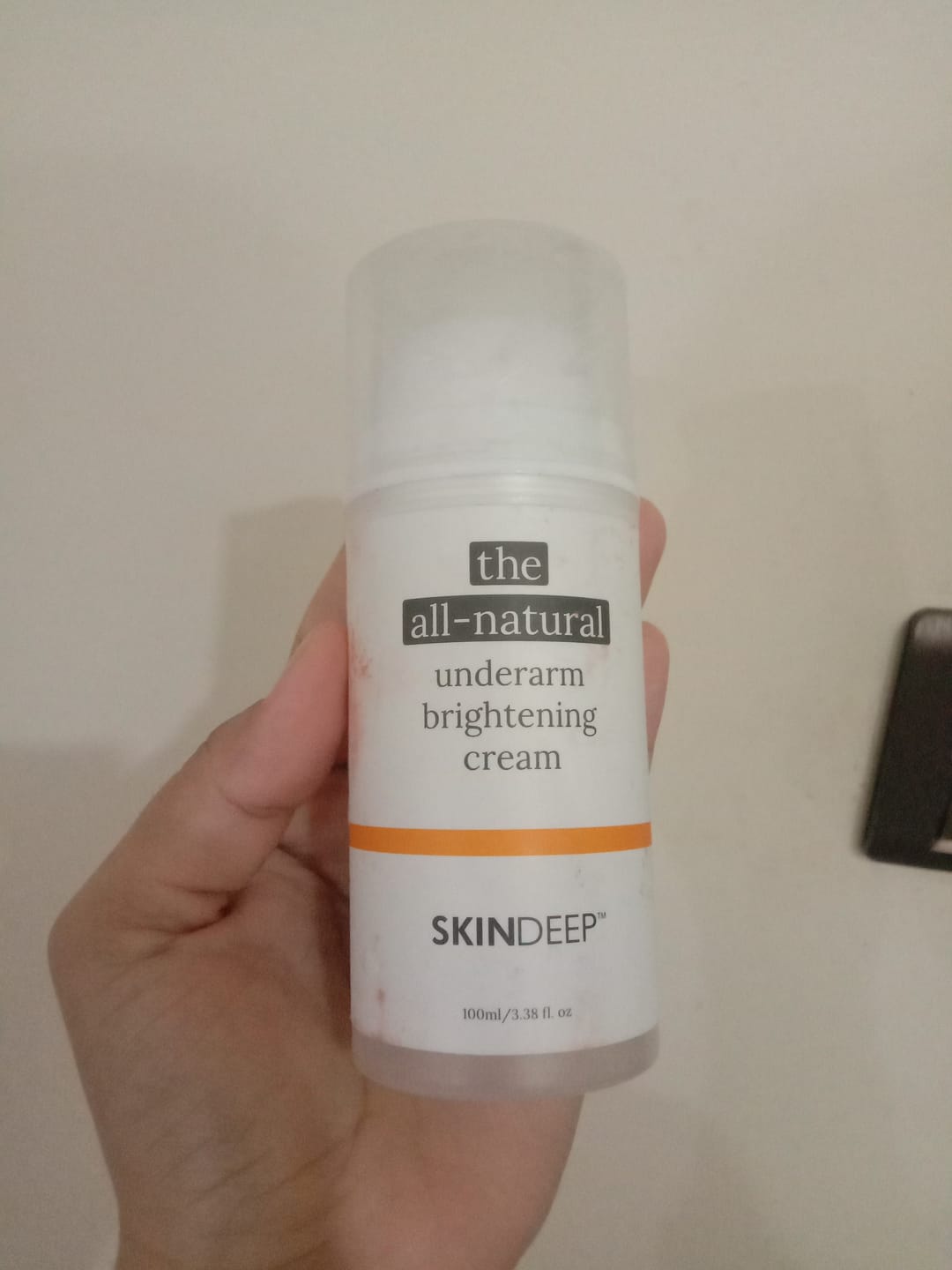 Customer photo review of THE ALL-NATURAL UNDERARM BRIGHTENING CREAM