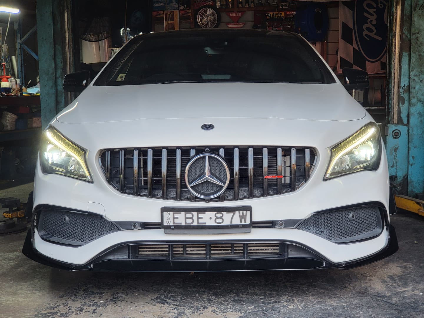 Customer photo review of Grille For MERCEDES BENZ【C117 X117 CLA45 AMG CLA180/200/250】16-19【GT BK】