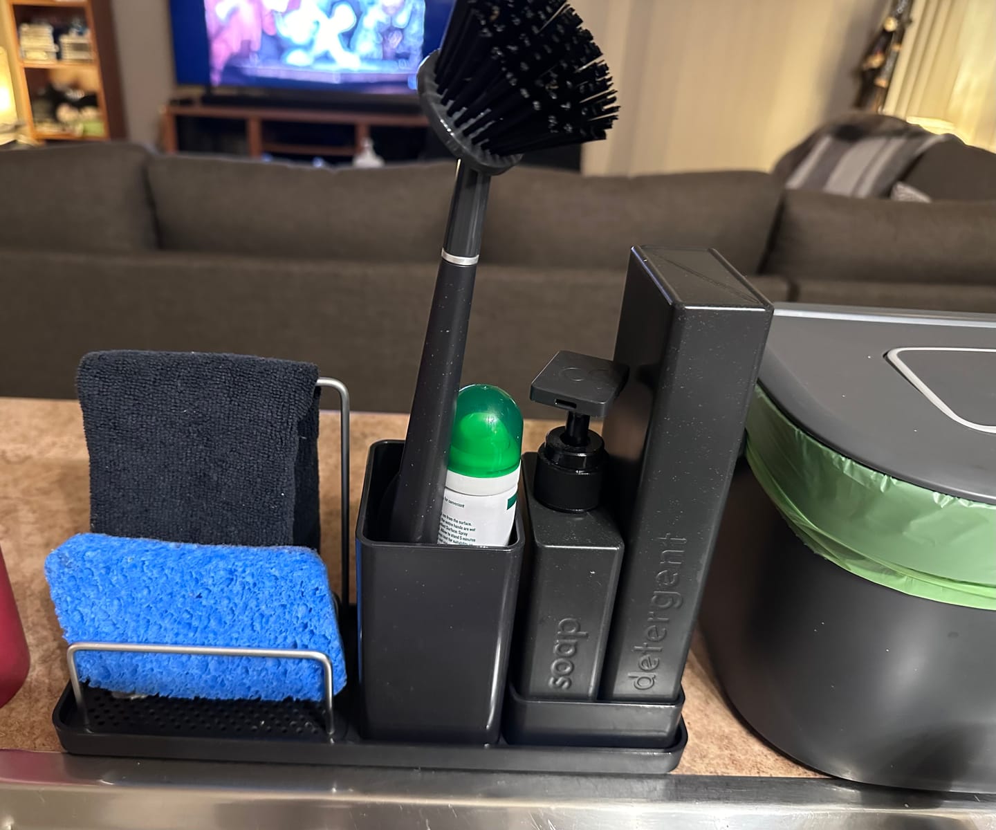 Customer photo review of Cool Frank Sink Organiser