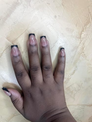 Customer photo review of XCOATTIPS® Black French - Short Square