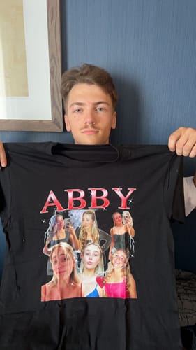 Customer photo review of CUSTOM VINTAGE TEE