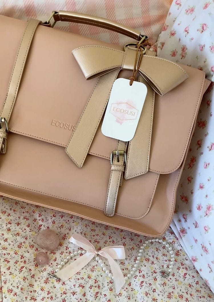 Customer photo review of Cocoa Truffle Ecosusi Classic Bow Briefcase