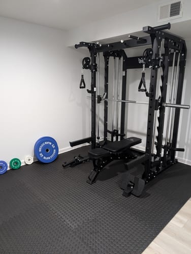 Customer photo review of Major Fitness B52 All-In-One Home Gym Smith Machine
